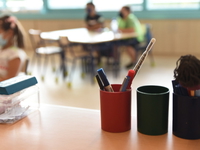 classroom for young students