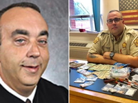 District Judge Kevin Mullins and Letcher County Sheriff Shawn M. Stines