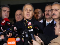 Interior Minister Ali Yerlikay (pictured here in 2024) said one person had died and dozens