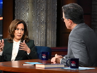 Kamala Harris on The Late Show