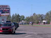 police vehicles outside Grand Sierra Resort in Reno, Nevada