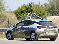 The Google Street View car on the outskirts of El Prat del Llobregat, very close to the ai