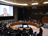 The United Nations Security Council holds an emergency meeting on the situation in Gaza, w